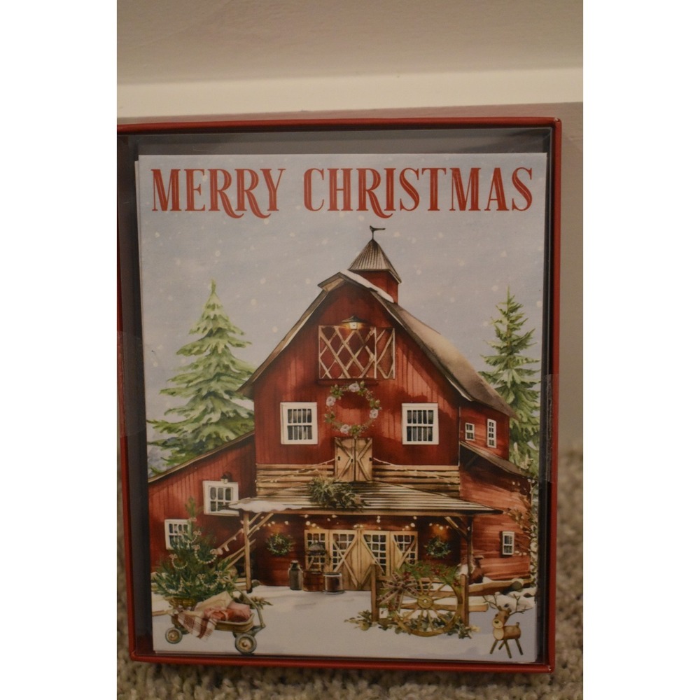 Merry Christmas Greeting‎ Cards w/ Envelopes 18 Pack 4.25" x 5.5"